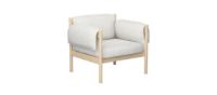 Bild von Skovby SM850 Loungesessel H: 74 cm - Weiß geölte Eiche/Cyber 23