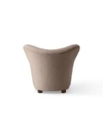 Bild von Audo Copenhagen The Tired Man Loungesessel H: 88 cm - Dunkel gebeizte Eiche/Baena 93