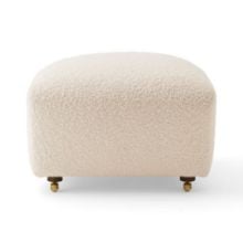Bild von Audo Copenhagen The Tired Man Loungesessel H: 88 cm - Dunkel gebeizte Eiche/Baena YC04064-03