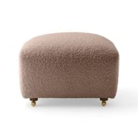 Bild von Audo Copenhagen The Tired Man Fußhocker H: 36 cm - Dunkel gebeizte Eiche/Baena 93