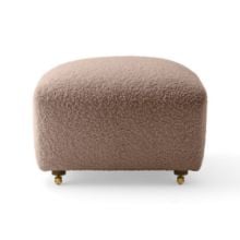 Bild von Audo Copenhagen The Tired Man Fußhocker H: 36 cm - Dunkel gebeizte Eiche/Baena 93
