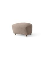 Bild von Audo Copenhagen The Tired Man Fußhocker H: 36 cm - Dunkel gebeizte Eiche/Baena 93