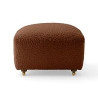 Bild von Audo Copenhagen The Tired Man Fußhocker H: 36 cm - Dunkel gebeizte Eiche/Baena 95