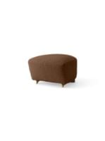 Bild von Audo Copenhagen The Tired Man Fußhocker H: 36 cm - Dunkel gebeizte Eiche/Baena 95