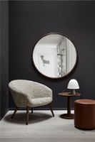 Bild von Fredericia Furniture 2631 Ditzel Loungesessel H: 72 cm - Geölte Eiche/Schaffell Moonlight