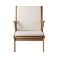 Bild von FDB Furniture J53 Sessel H:77,6 cm - Geölte Eiche/00 Monza Beige