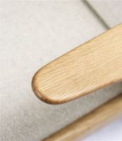 Bild von FDB Furniture J53 Sessel H:77,6 cm - Geölte Eiche/00 Monza Beige
