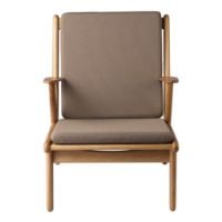 Bild von FDB Furniture J53 Sessel H:77,6 cm - Eiche geölt/61230 Taupe