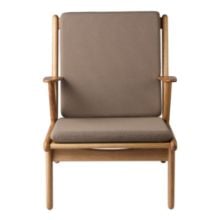 Bild von FDB Furniture J53 Sessel H:77,6 cm - Eiche geölt/61230 Taupe