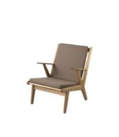 Bild von FDB Furniture J53 Sessel H:77,6 cm - Eiche geölt/61230 Taupe