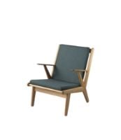Bild von FDB Furniture J53 Sessel H:77,6 cm - Geölte Eiche/32 MLF Grün
