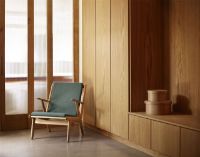 Bild von FDB Furniture J53 Sessel H:77,6 cm - Geölte Eiche/32 MLF Grün
