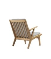 Bild von FDB Furniture J53 Sessel H:77,6 cm - Eiche geölt/30 Hellgrau