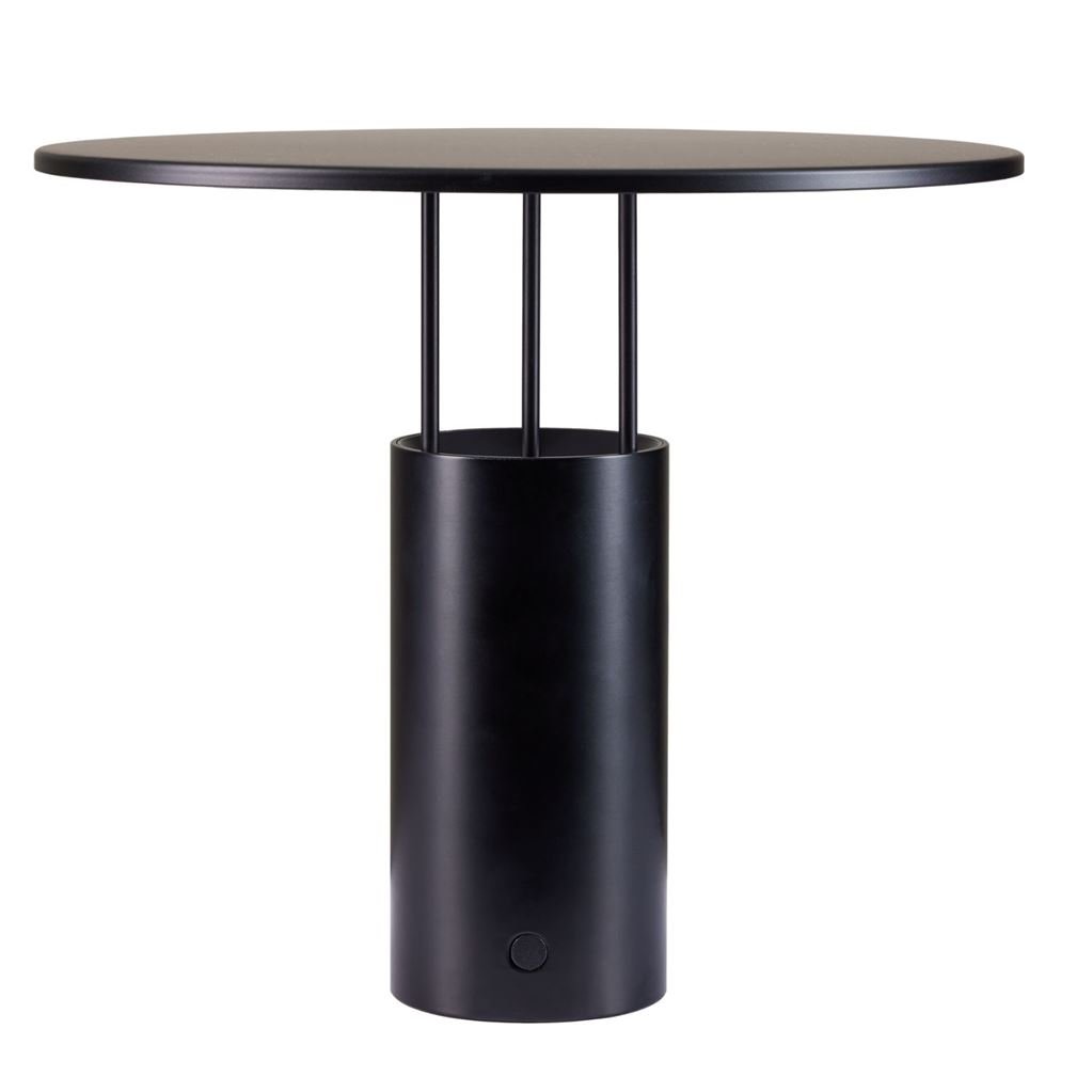 Bild von Piet Hein Tempel 280 Tischleuchte H: 24,5 cm - Aluminium/Schwarz