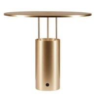 Bild von Piet Hein Tempel 280 Tischlampe H: 24,5 cm - Aluminium/Messing