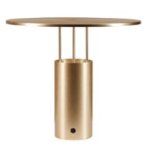 Bild von Piet Hein Tempel 280 Tischlampe H: 24,5 cm - Aluminium/Messing
