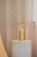 Bild von Piet Hein Tempel 280 Tischlampe H: 24,5 cm - Aluminium/Messing