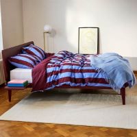 Bild von Auping Original Bettgestell 180x200cm - Aluminium/Burgund