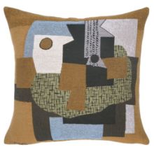 Bild von Poulin Design Picasso Pude 45x45 cm – Gitarre auf einem Tisch (1921)