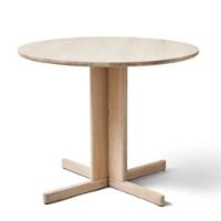 Bild von Form & Refine Trefoil Runder Tisch Ø: 90 cm - Weißeiche