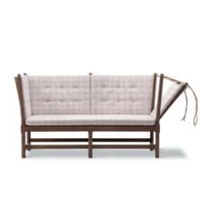Bild von Fredericia Furniture 1789 2-Personen-Lattenrostsofa Rechts L: 160 cm - Seifenbehandelte Buche/Steelcut Beat 215