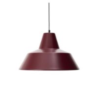 Bild von Von Hand gefertigte Werkstattlampe W4 Ø: 50 cm - Weinrot