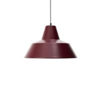 Bild von Von Hand gefertigte Werkstattlampe B2 Ø: 28 cm - Weinrot