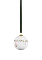 Bild von Kähler Hammershøi Weihnachtskugel 2024 Ø: 6 cm - weiß m. Dekoration OUTLET