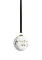 Bild von Kähler Hammershøi Weihnachtskugel 2024 Ø: 6 cm - weiß m. Dekoration OUTLET