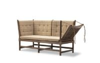 Bild von Fredericia Furniture 1789 2 Pers. Lattenrostsofa Rechts L: 160 cm - Kastanienbraune Buche/Steelcut Beat 0335