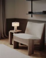 Bild von New Works Margin Portable Table Lamp H: 31 cm - Beige/Black