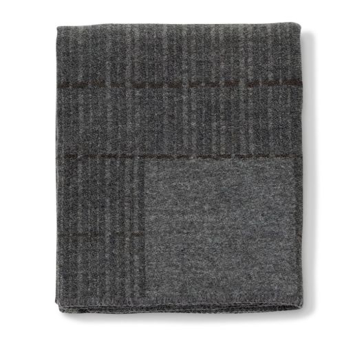 Fredericia Furniture 8230 Grid Plaid 140x170 cm - Tekstil/Mørkegrå
