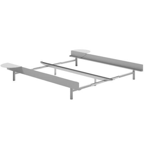 Moebe Adjustable Bed Frame 179x90/180 cm - Stainless Steel