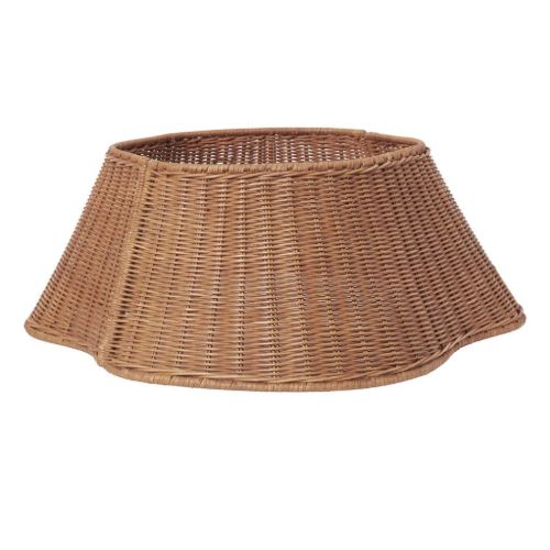 Ferm Living Drape Flettet Juletræsfod B: 53 cm - Natural Rattan
