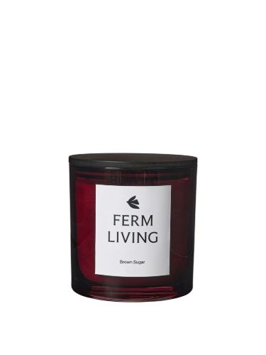 Ferm Living Vitto Duftkerze, groß, Höhe: 12 cm – Dunkle Traube