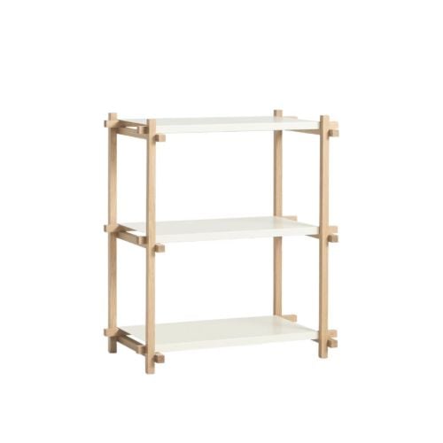 HAY Woody Column Lav B:75,5 x D44,5 x H85,5 cm - Natur Eg/hvid 