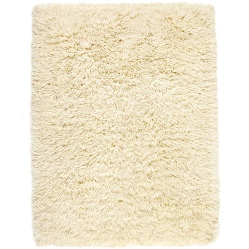 Rezas Snow White Plain Gulvtæppe 240x170 cm - Ivory