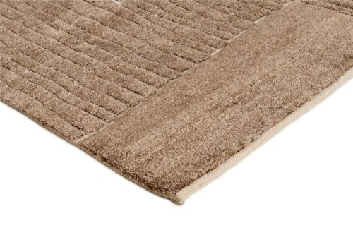 Rezas Landscape Fields Teppich 240x170 cm - Braun