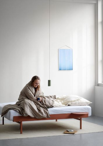 Moebe verstellbarer Bettrahmen 179 x 90/180 cm – Terrakotta