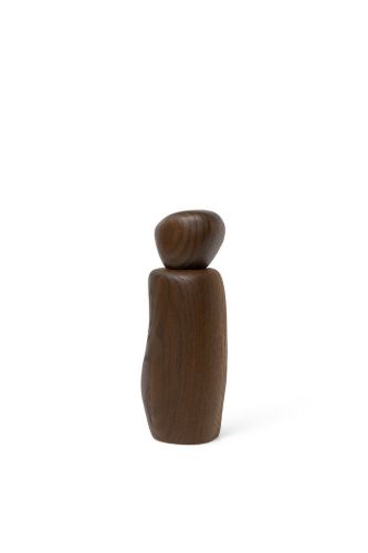 Ferm Living Pebble Grinder H: 18,8 cm - Ash/Dark Brown 