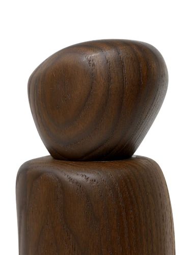 Ferm Living Kieselmühle H: 18,8 cm – Esche/Dunkelbraun