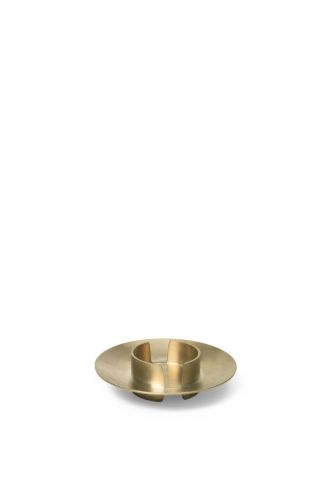 Ferm Living Block Candle Holder Ø: 11 cm - Brass