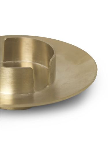 Ferm Living Block Kerzenhalter Ø: 11 cm – Messing