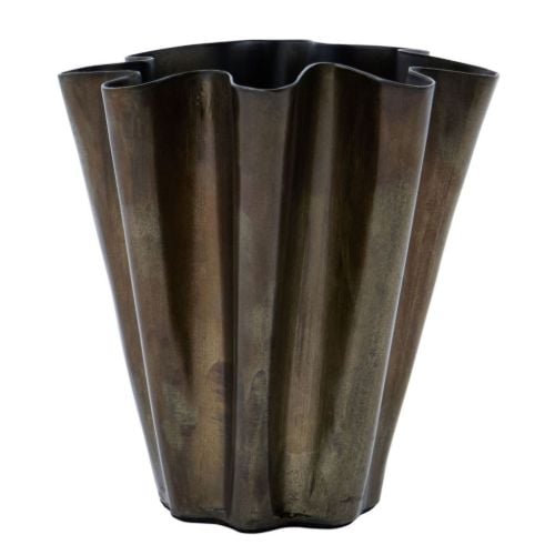 House Doctor Flood vase H: 13 cm - Jern/Antik Brun