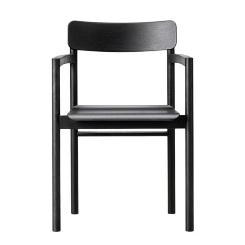 Fredericia Furniture 3445 Post Chair H: 79,5 cm - Sort Lakeret Eg