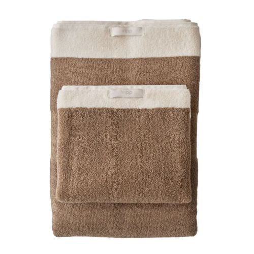 Vipp 102 Gæstehåndklæde 40x60 cm - Økologisk Bomuld/Taupe