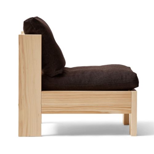 Form & Refine Icon Lounge Chair H: 62,5 cm - Kiefer/Wolle