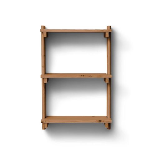 Form & Refine Beam Væg Hylde m. 3 Hylder B: 60 cm - Fyrretræ/Deep Brown