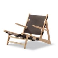 Bild von Fredericia Furniture 2229 Børge Mogensen Limited Edition Jagdstuhl 75-jähriges Jubiläum - Geölte Esche/Dunkelbraunes Leder