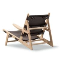 Bild von Fredericia Furniture 2229 Børge Mogensen Limited Edition Jagdstuhl 75-jähriges Jubiläum - Geölte Esche/Dunkelbraunes Leder